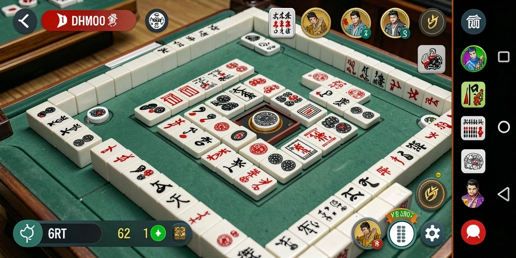 Gameplay Mahjong seru dengan grafis menawan di 6RT.