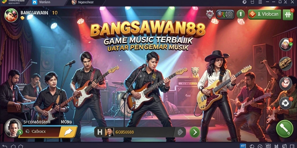 Gameplay musik seru di BANGSAWAN88 dengan tampilan menarik.