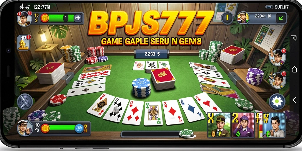 Screenshot gameplay Gaple yang menampilkan suasana menarik