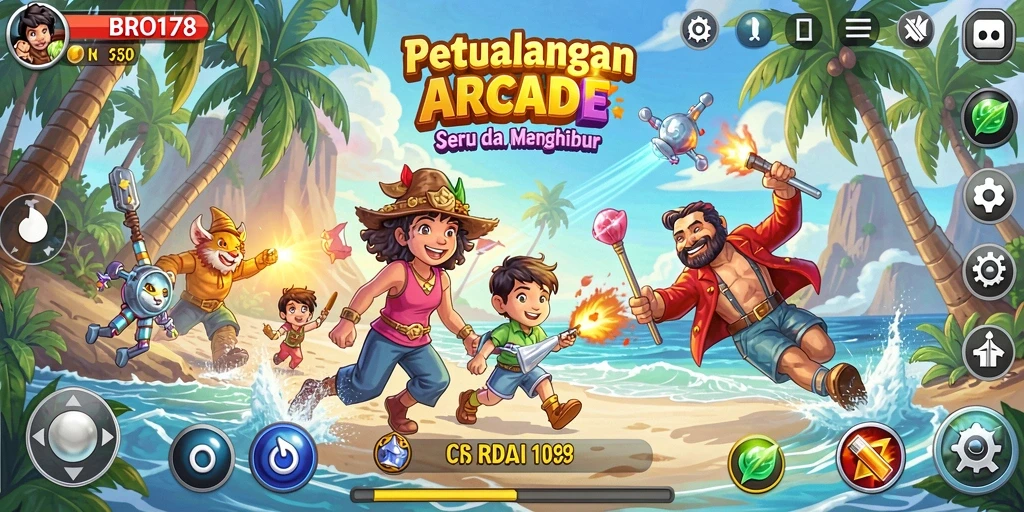 Tampilan gameplay BRO178 yang penuh aksi dan keseruan.
