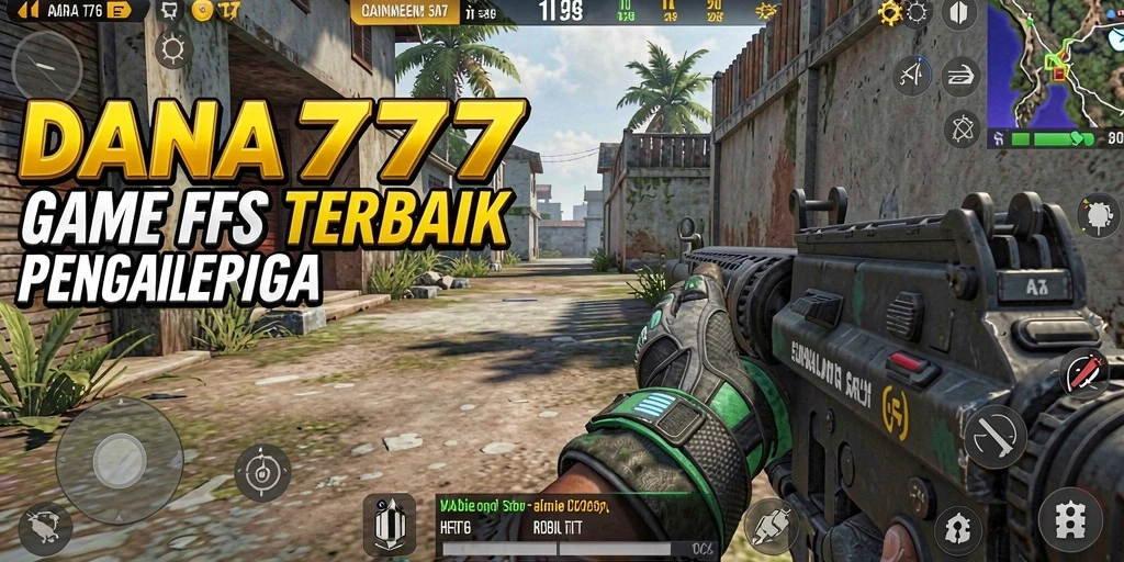 Tampilan action-packed dari gameplay DANA777 dalam mode FPS.