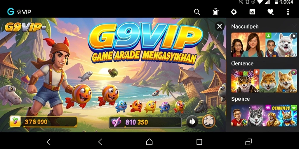 Screenshot G9VIP menampilkan gameplay seru dengan berbagai rintangan dan tantangan.