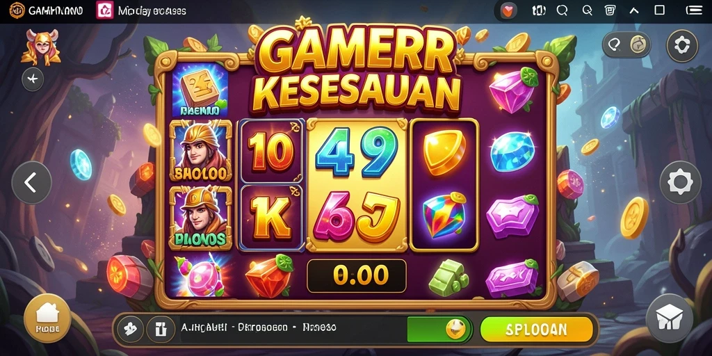 Tampilan gameplay menarik dari GAMERP yang menampilkan berbagai slot.