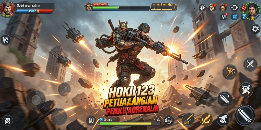 Tangkapan layar HOKI123 menampilkan aksi pertempuran mendebarkan dengan grafis menawan.
