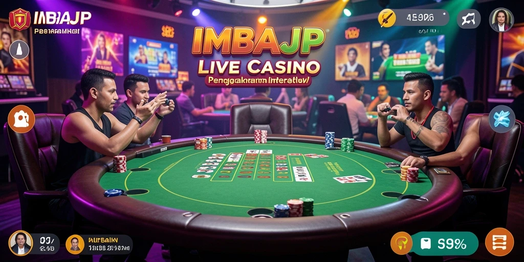 Tampilan gameplay seru dan interaktif dari IMBAJP Live Casino.