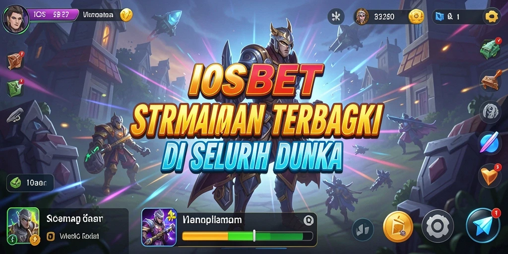 Tampilan layar permainan IOSBET dengan pertarungan strategis yang mendebarkan.
