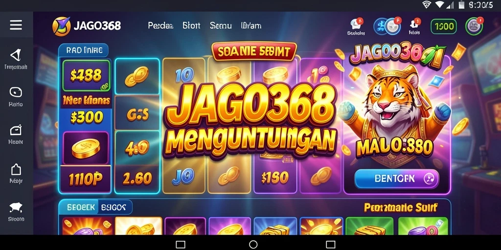 Tampilan gameplay Slot yang menarik dan mengasyikkan di JAGO368.