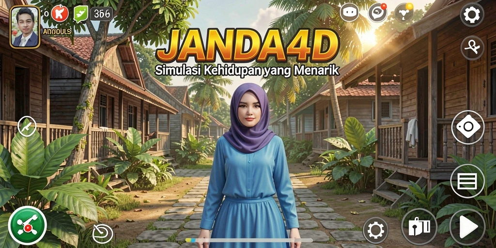 Tampilan gameplay menarik dari JANDA4D saat menjalani misi.