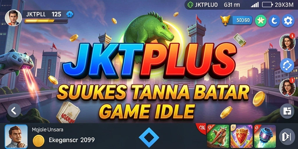 Screenshot JKTPLUS menampilkan gameplay menawan dari genre Idle.