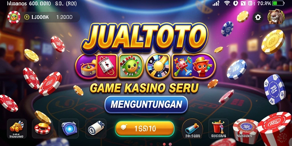 Screenshot gameplay JUALTOTO yang menampilkan aksi seru di Kasino.