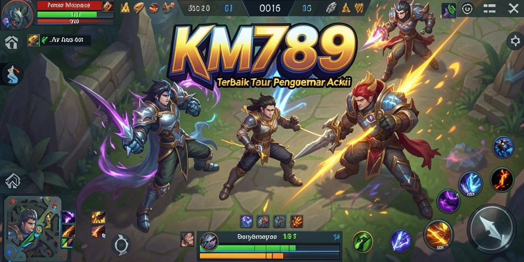 Tampilan gameplay yang mendebarkan dari KM789 dalam aksi.