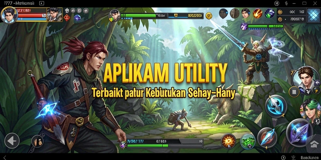 Tampilan antarmuka L777 yang sederhana dan fungsional untuk aplikasi Utility.