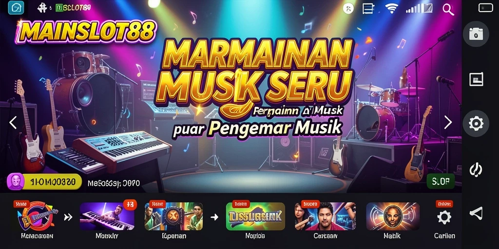Tampilan seru gameplay MAINSLOT88 dengan hebohnya permainan musik.