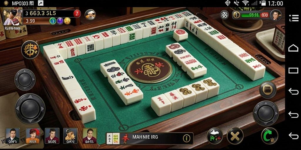 Screenshot MPO303 menampilkan gameplay Mahjong yang menarik dan seru.