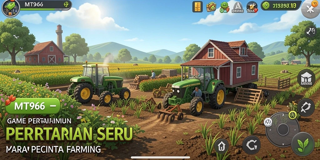 Tampilan menarik gameplay Farming di MT966.
