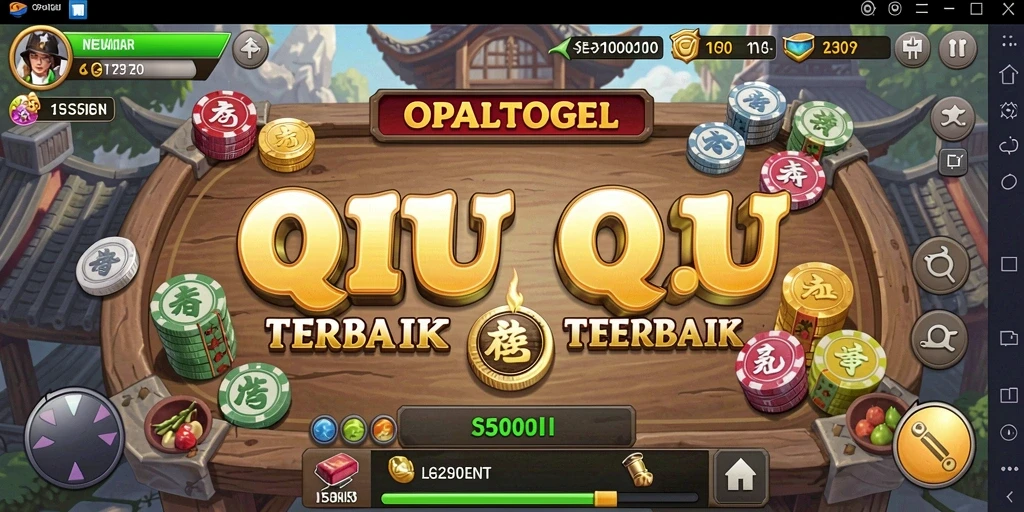 Tampilan gameplay seru OPALTOGEL saat bermain QiuQiu.