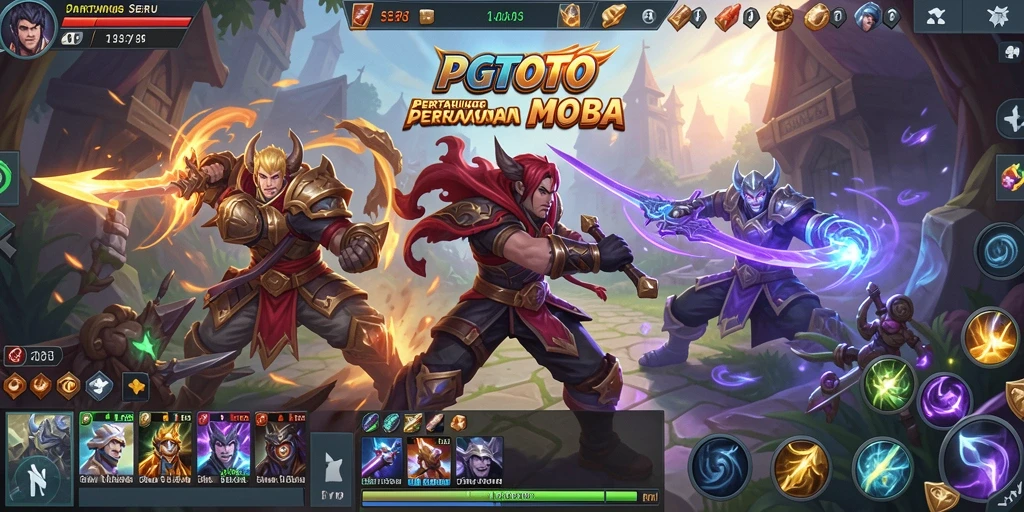 Gameplay seru PGTOTO dalam aksi MOBA yang mendebarkan.