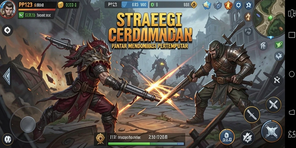 Tampilan gameplay PP123 yang mendebarkan dan strategis.
