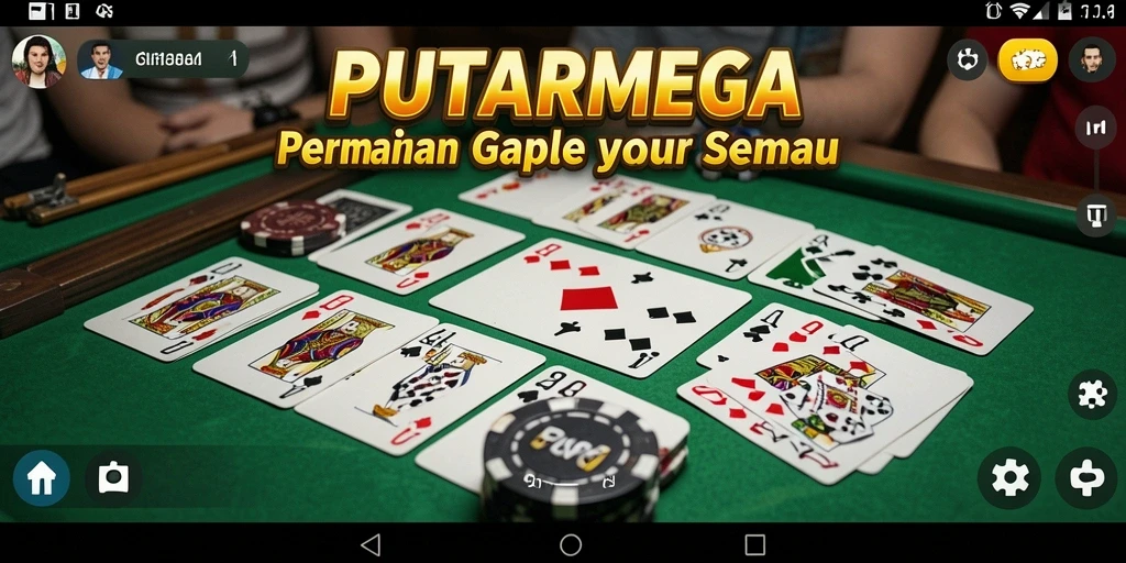 Tampilan gameplay Gaple yang menarik dan interaktif