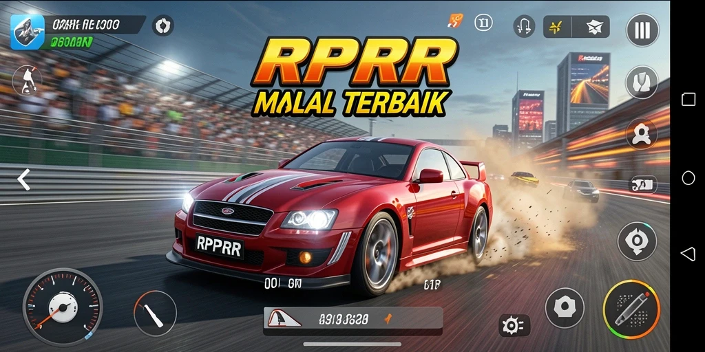 Gameplay RPRR yang seru dan menegangkan saat balap.