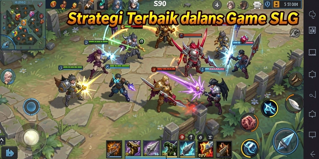 Tampilan screenshot S80 menunjukkan aksi seru dalam permainan strategi SLG.