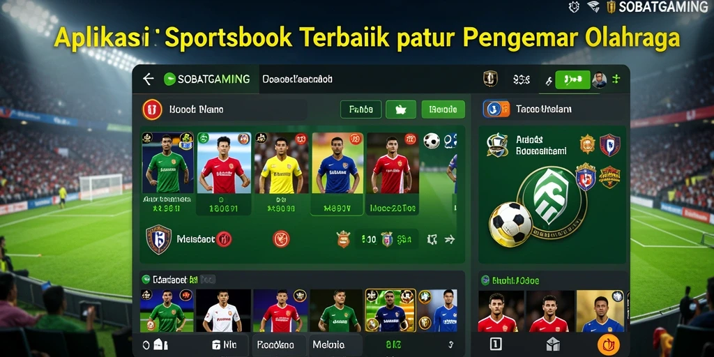 Tampilan utama SOBATGAMING yang menunjukkan taruhan olahraga secara langsung.