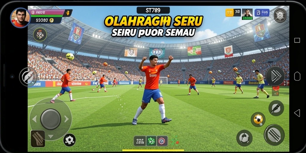 Tampilan gameplay ST789 yang seru dan penuh aksi olahraga.
