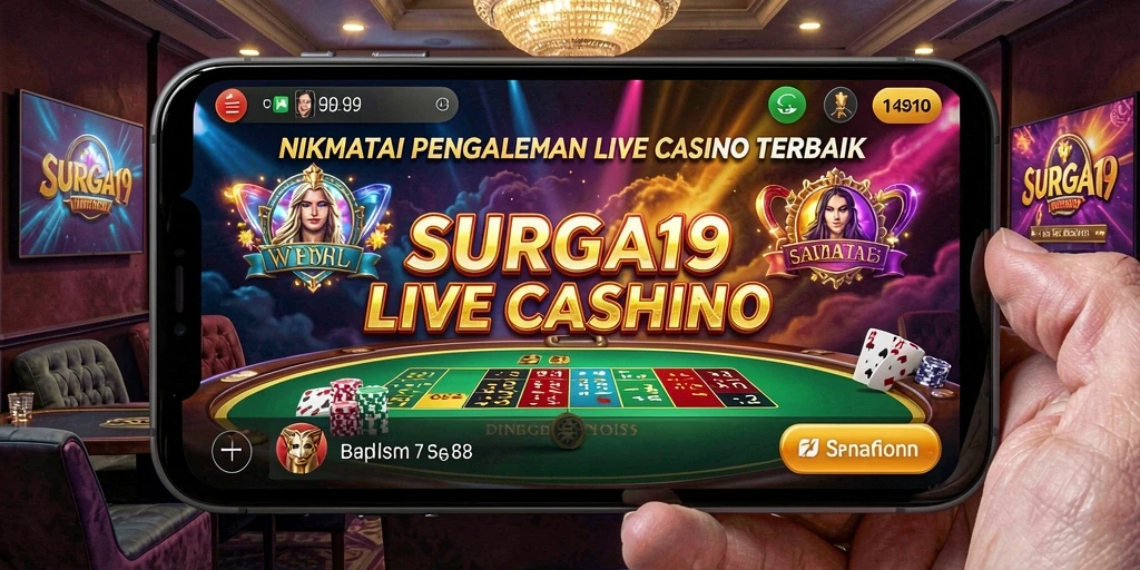 Tampilan gameplay Live Casino yang menarik dan interaktif.