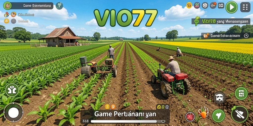 Menampilkan gameplay seru di ladang pertanian VIO77.
